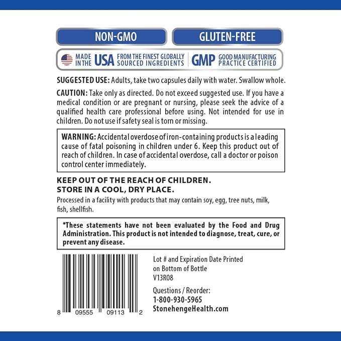 Stonehenge Health Dynamic Brain Supplement – Memory, Focus, & Clarity– Formulated with 40 Unique Nootropic Ingredients: Choline, Phosphatidylserine, Bacopa Monnieri, and Huperzine A